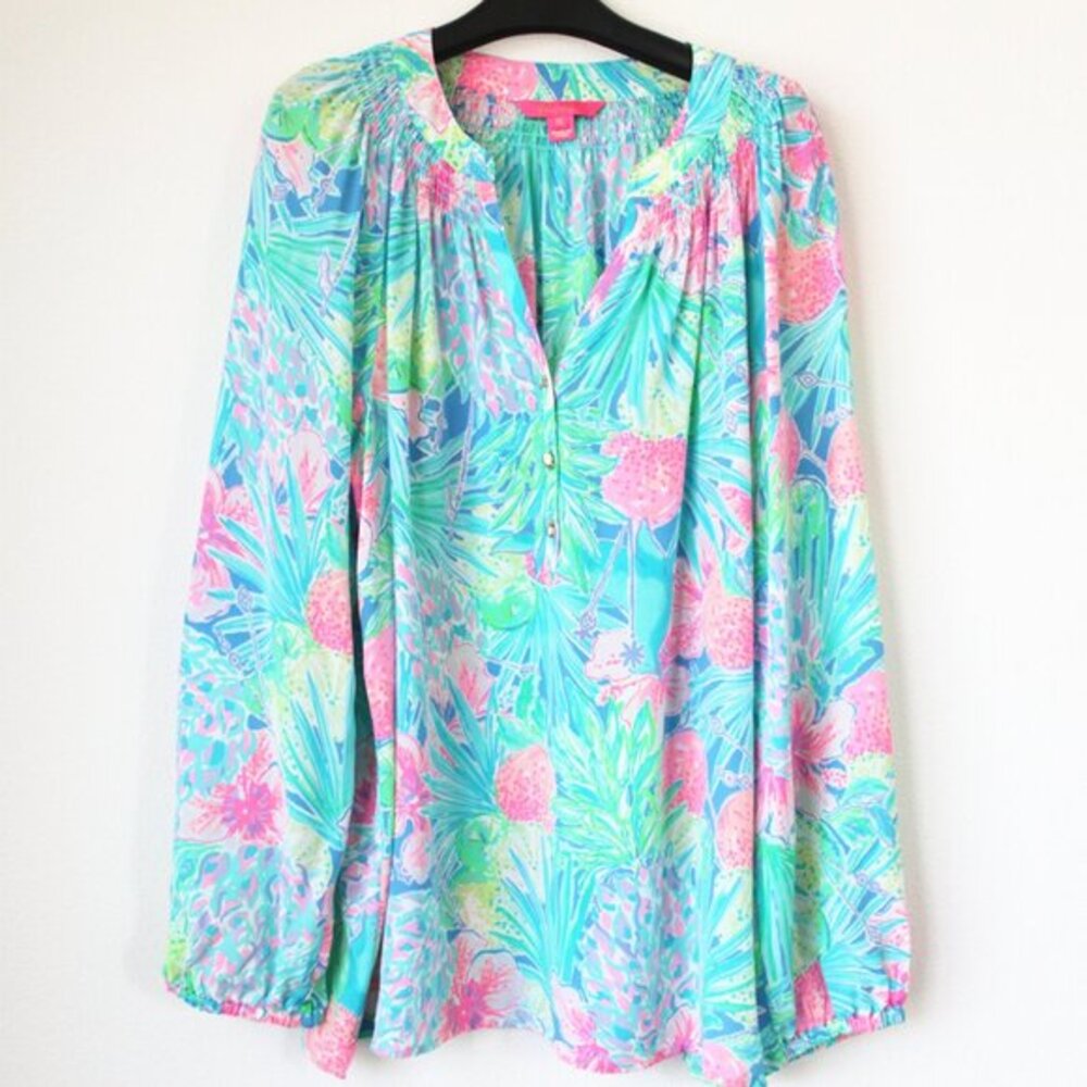 New Lilly Pulitzer Elsa Top, Swizzle In, Size S